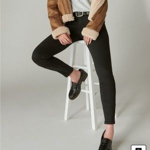 Lucky Brand Mid Rise Ava Skinny Black Jeans